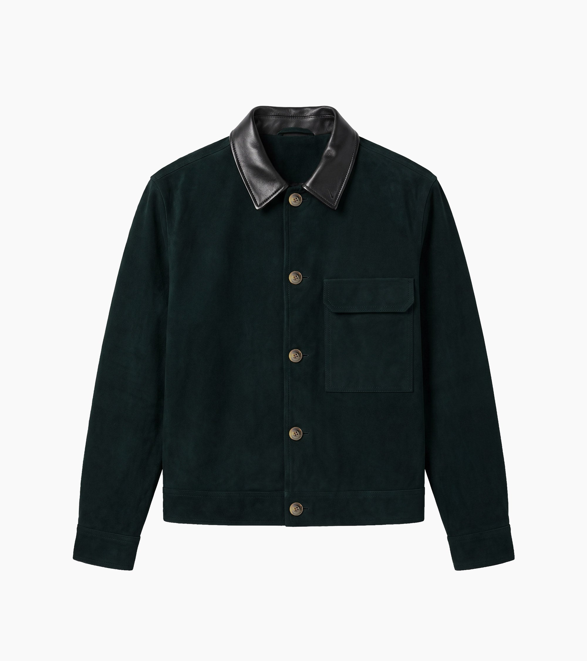 Chaqueta Le Tanneur x HAST de piel lisa y lona de algodón