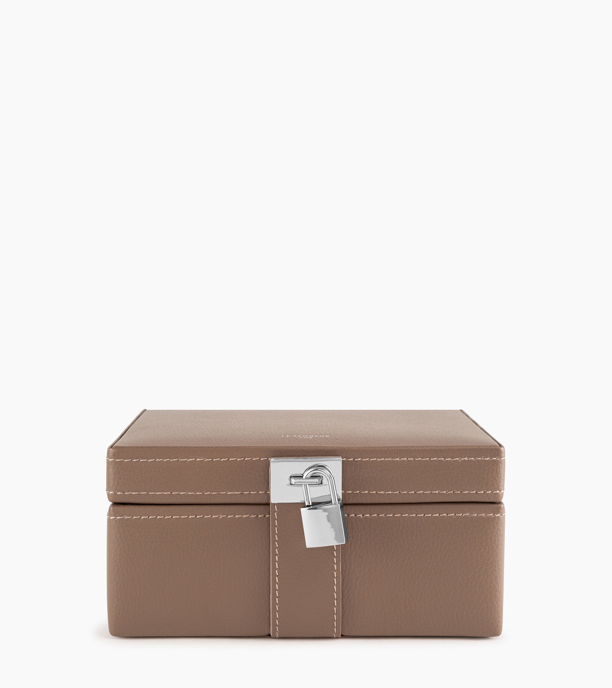 Medium jewelry box in leather