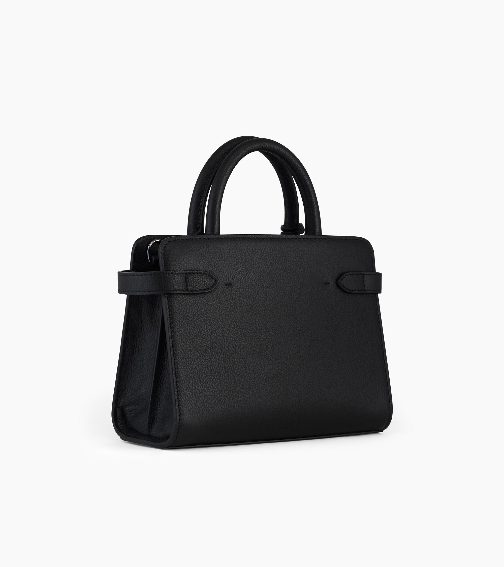 Kleine Handtasche Emilie aus genarbtem Leder mit Trageriemen