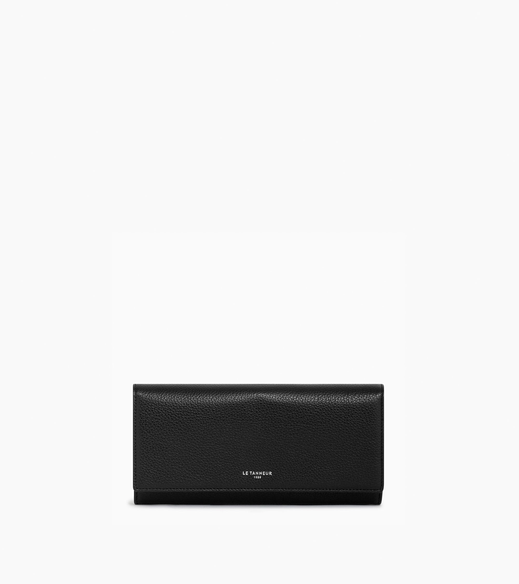 Emilie グレインレザー ファスナー付き 多機能財布