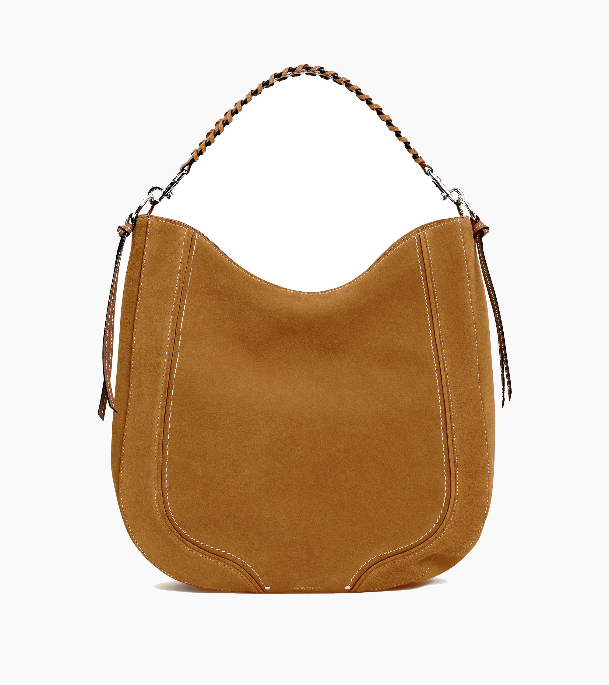 Sac hobo moyen modèle Ella en cuir grainé et nubuck