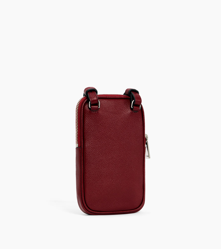 Etui téléphone en cuir grainé