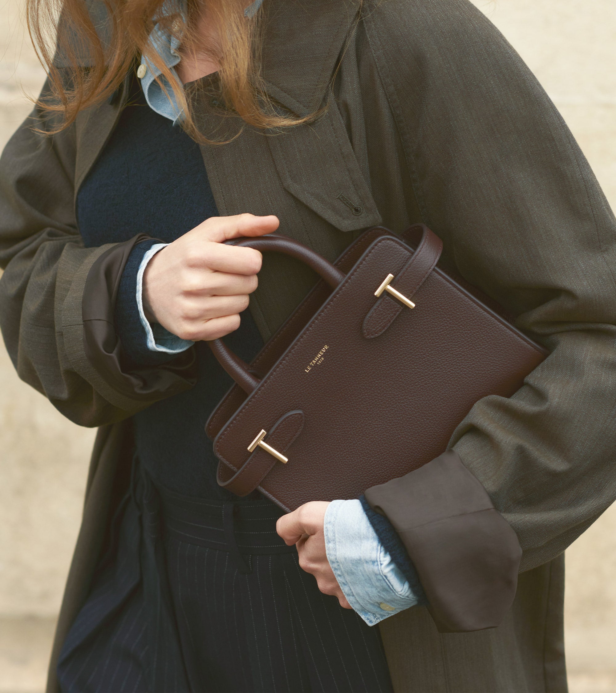 Bolso pequeño Emilie de piel texturizada