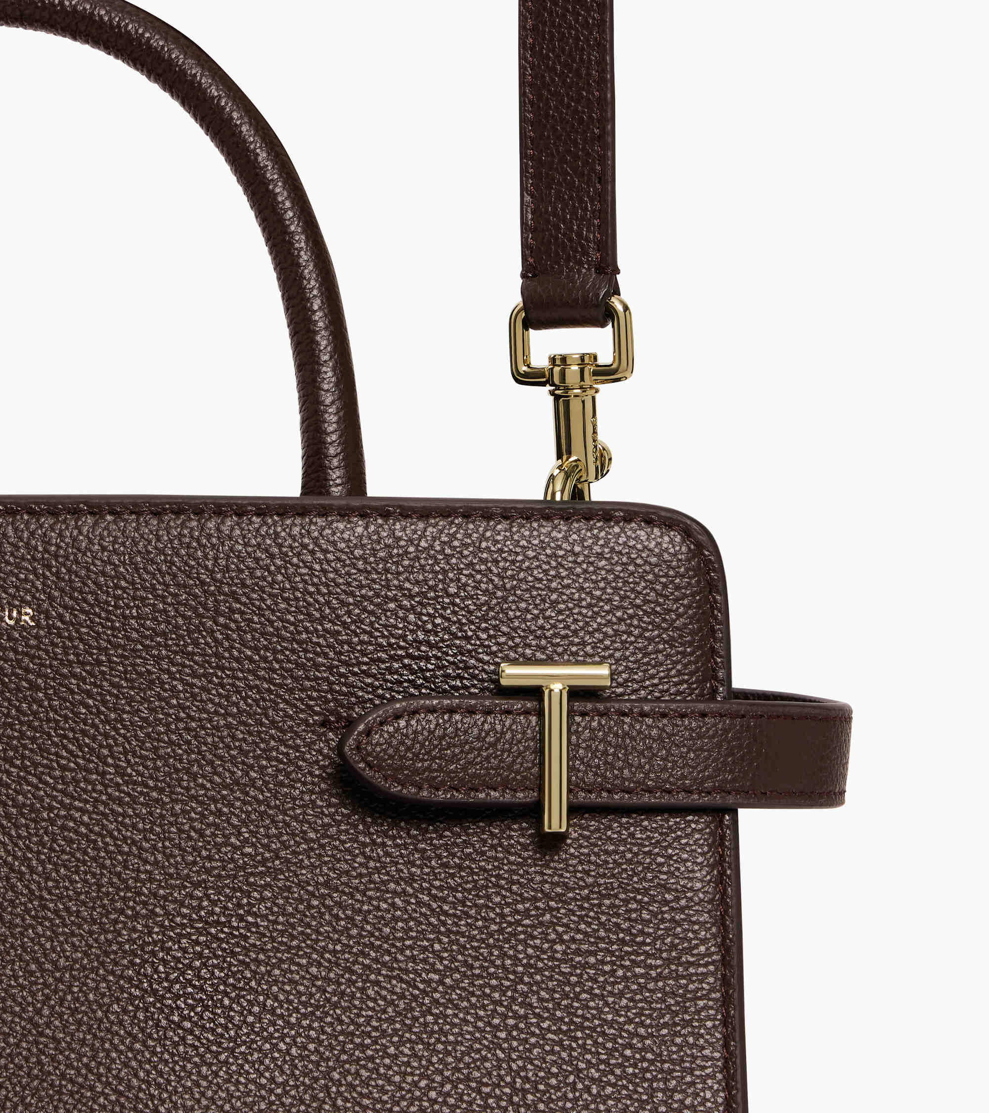 Bolso mediano Emilie de piel texturizada