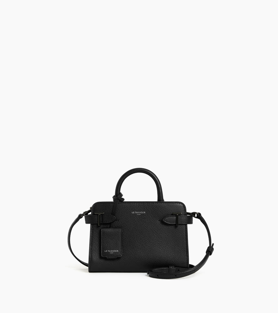 Minibolso con solapa Emilie de piel texturizada