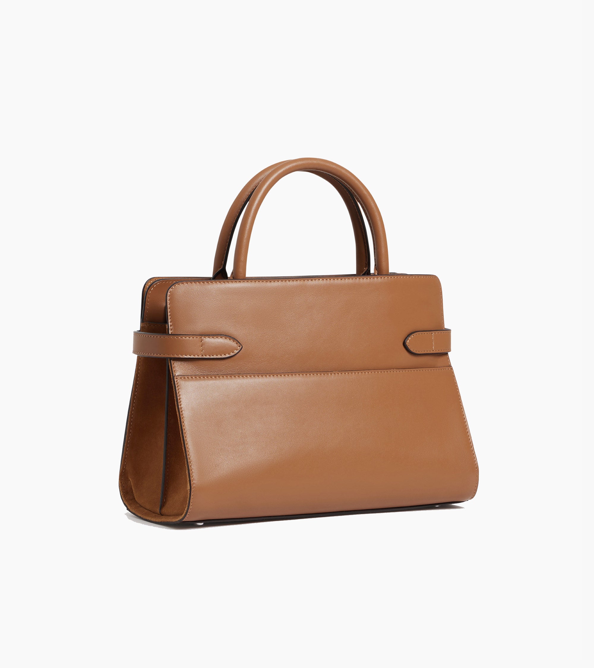 Sac à main moyen modèle Emie en cuir lisse et nubuck