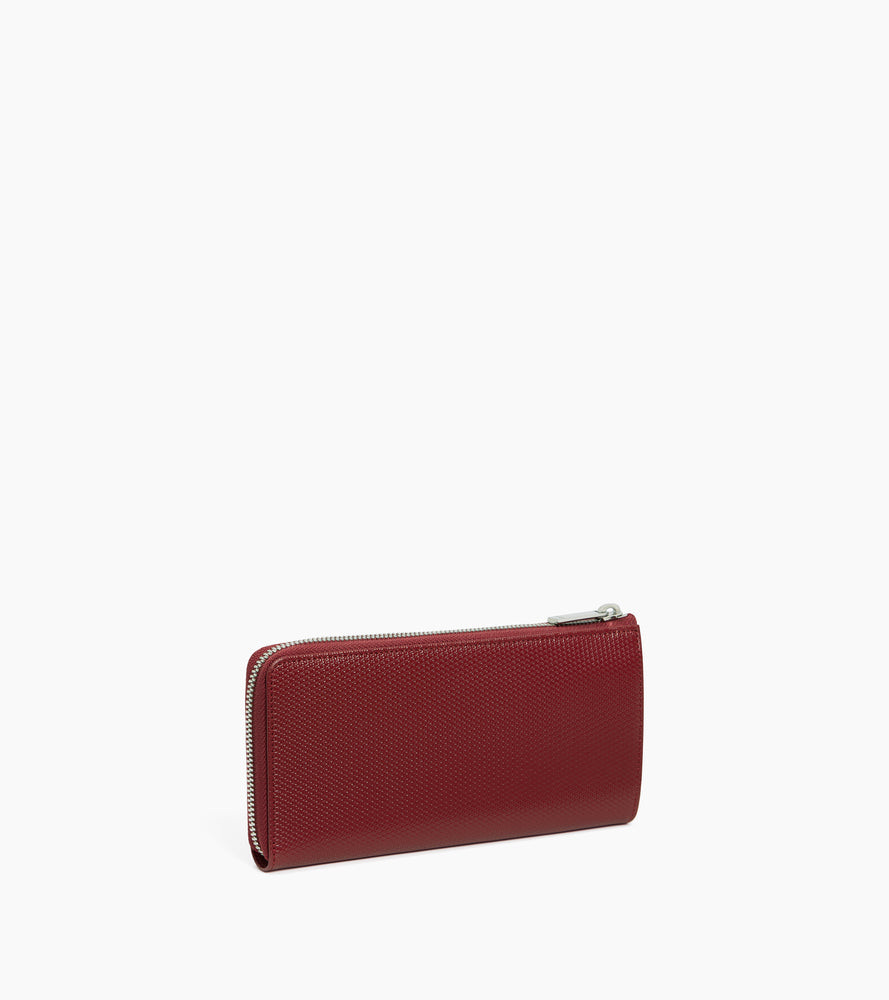 Cartera con cremallera Emilie de piel signature T