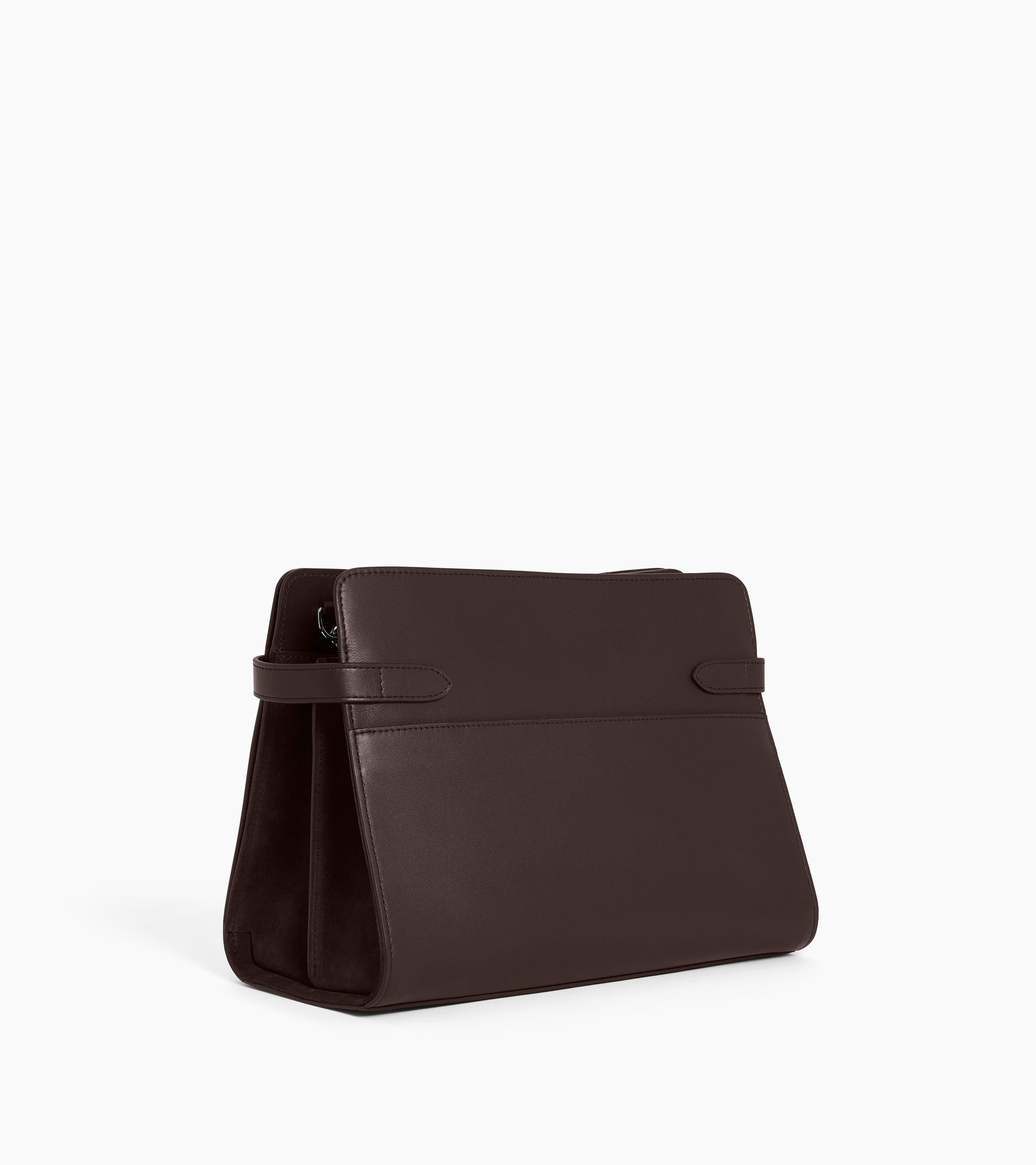 Emie large handbag in smooth leather and nubuck