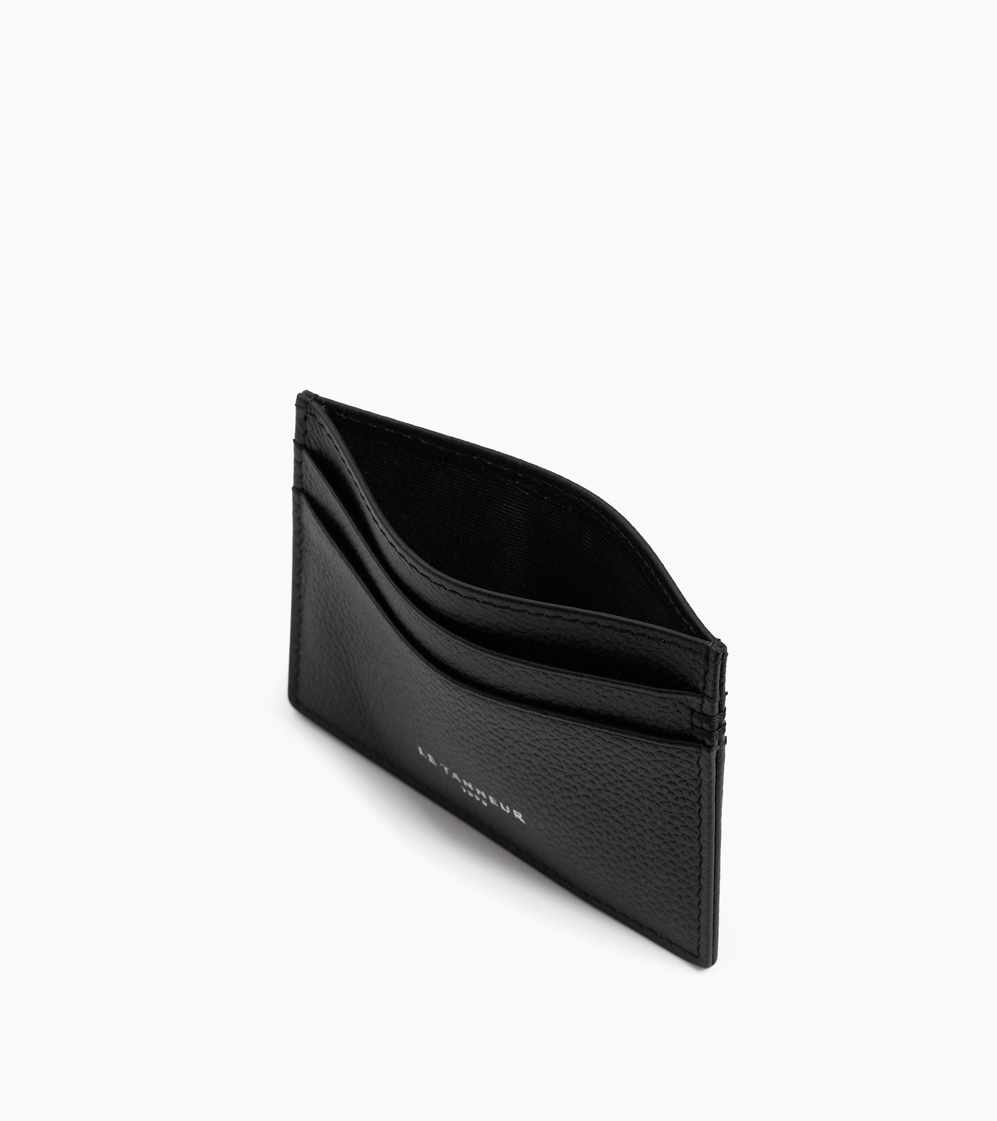 Lucien card holder in grained leather