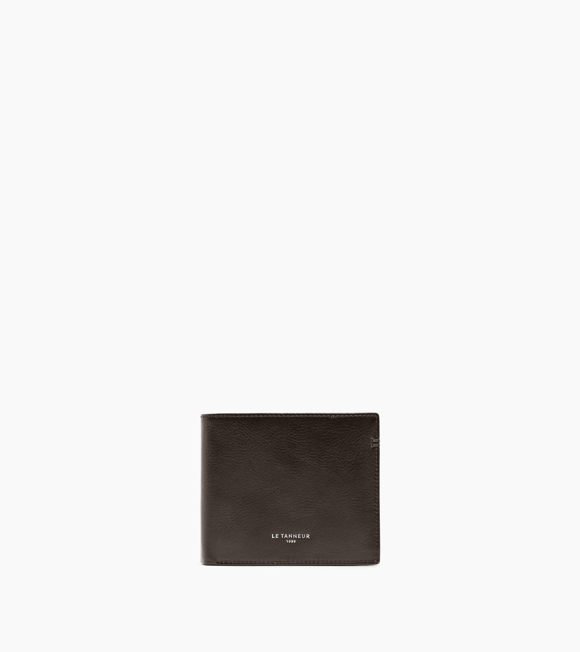 Lucien オイルレザー フラップ付き 二つ折り財布