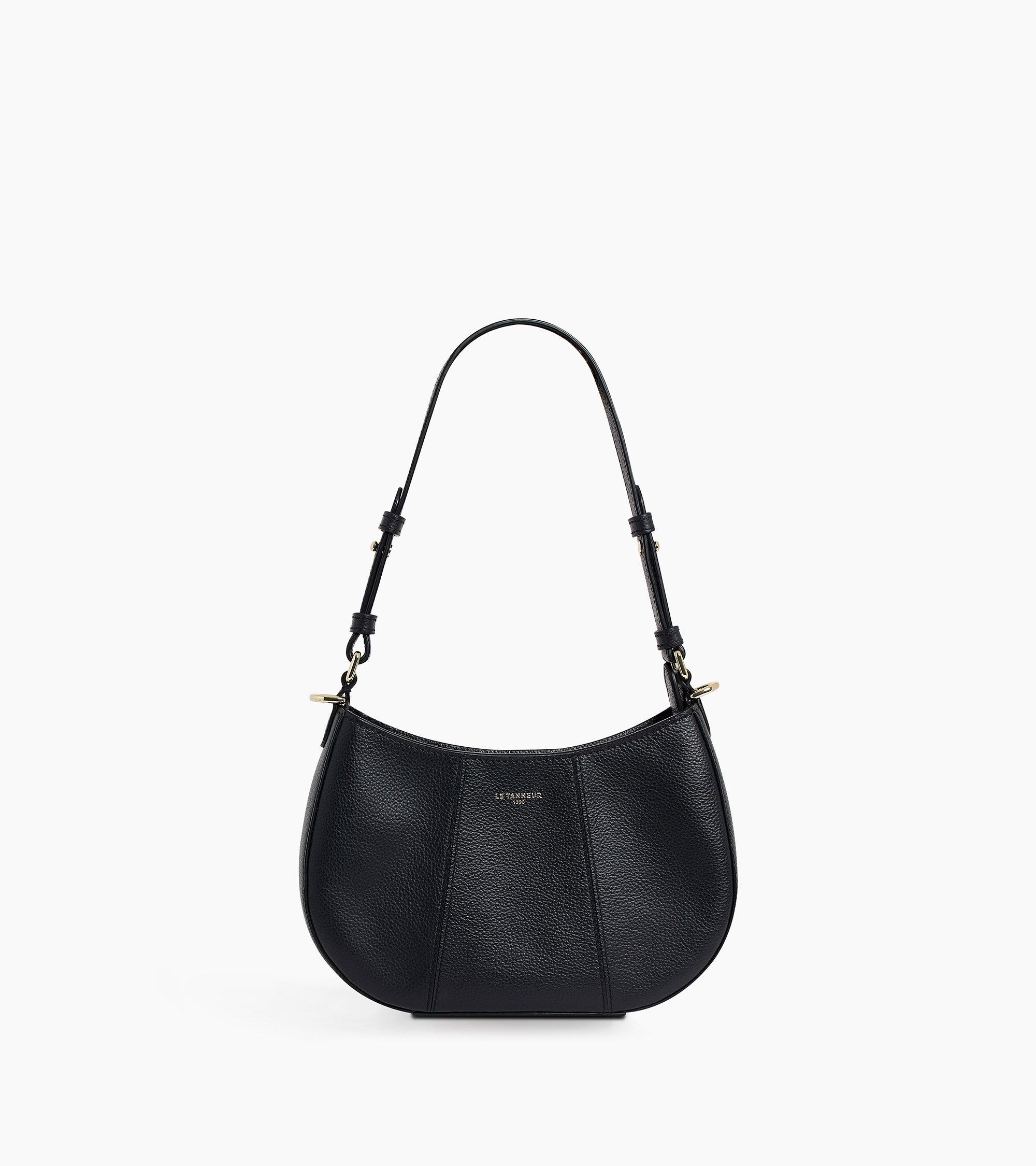 Petit sac demi-lune Juliette en cuir grainé