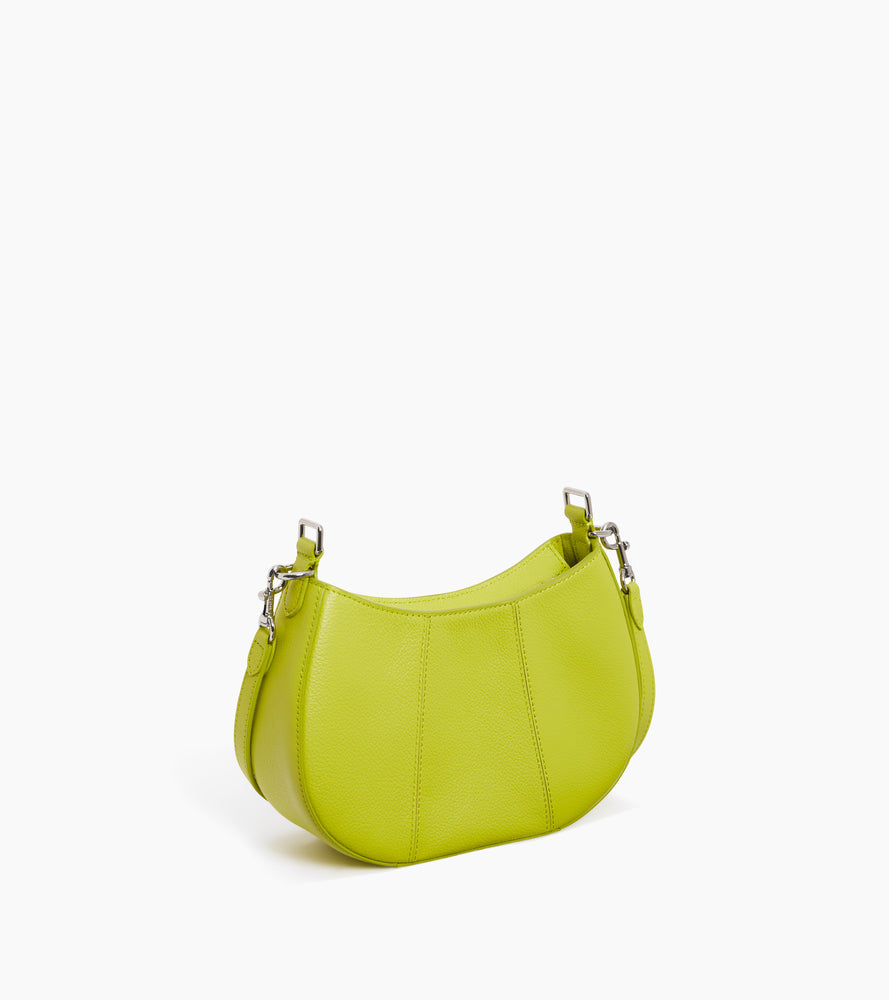 Bolso media luna pequeño Juliette de cuero granulado