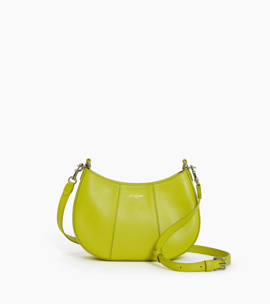 Bolso media luna pequeño Juliette de cuero granulado