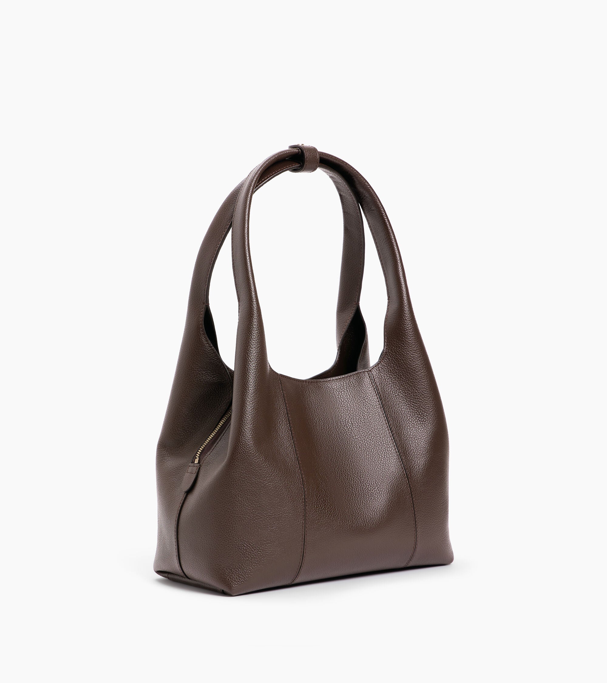 Bolso mediano Juliette de cuero granulado para llevar del hombro