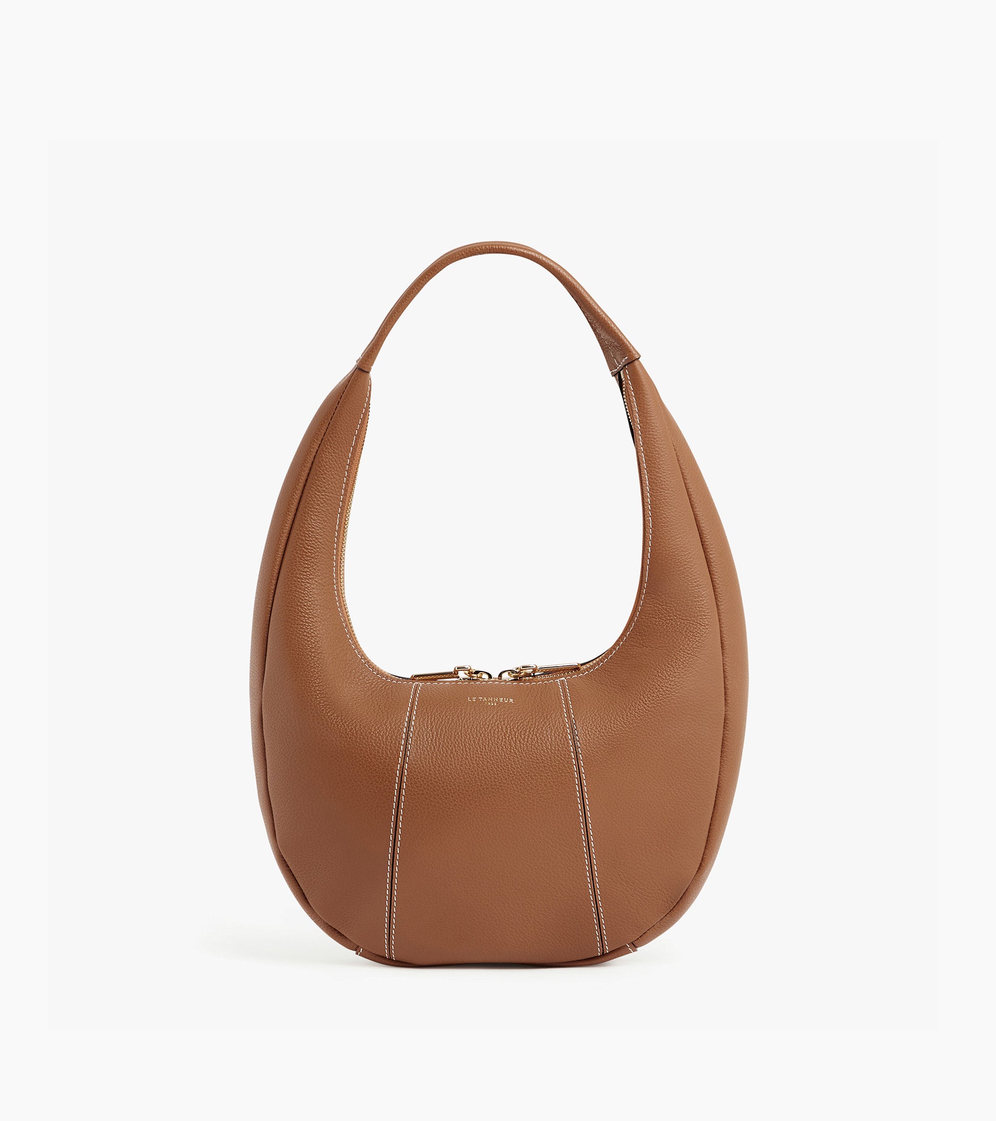 Sac hobo moyen modèle Juliette en cuir grainé