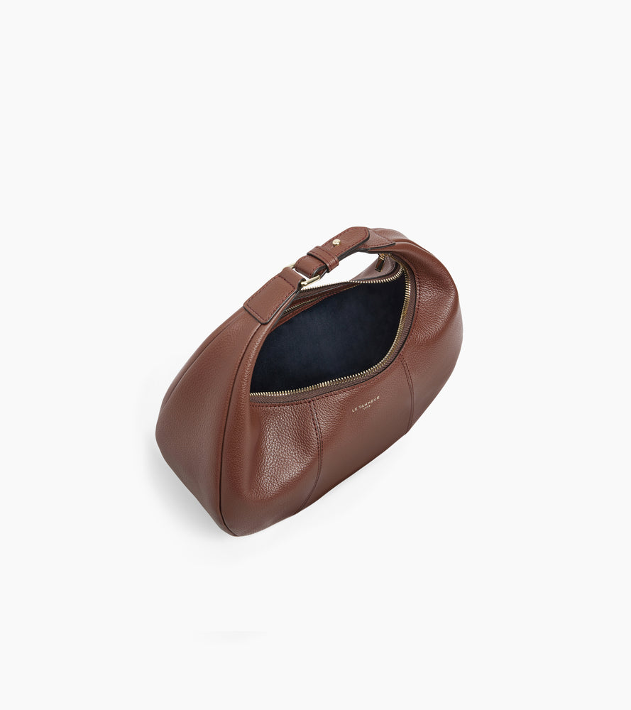 Kleine Hobo-Tasche Juliette aus genarbtem Leder