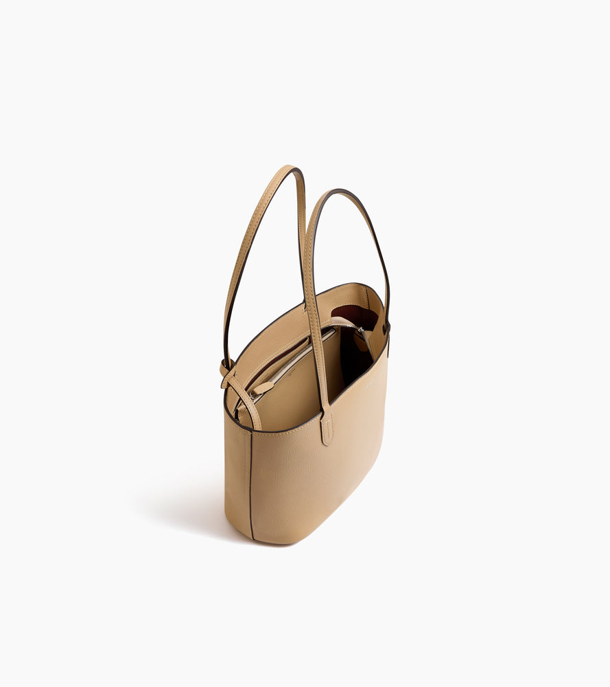 Petit sac cabas Louise en cuir grainé