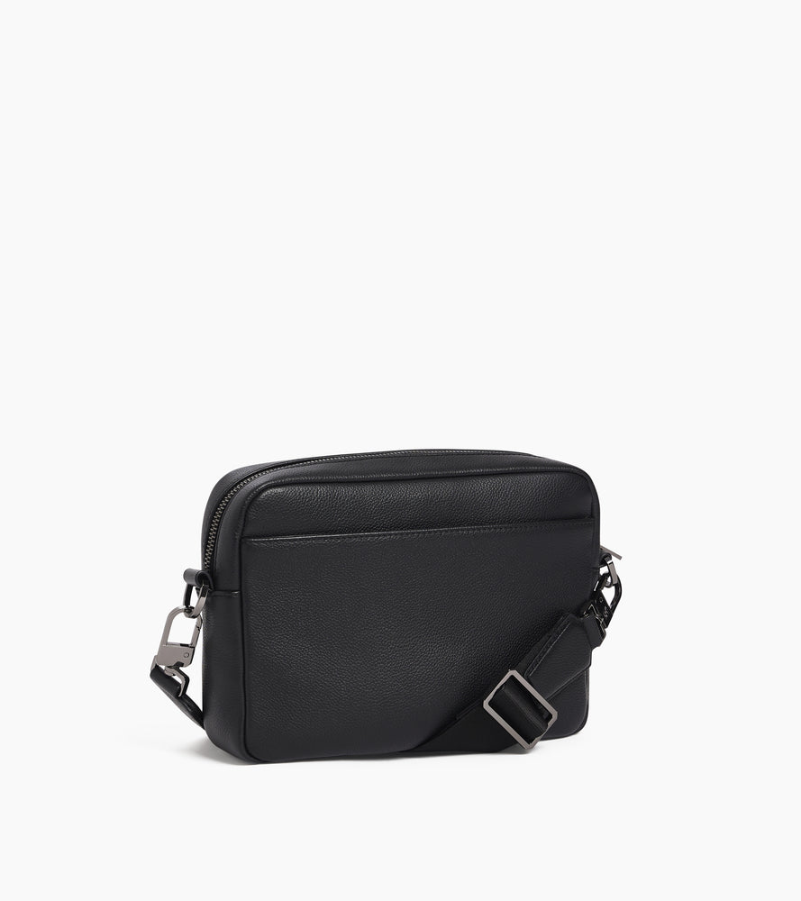 Bolso bandolera pequeño de piel texturizada Marceau
