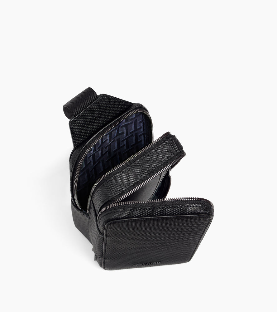 Sacoche sling Emile en cuir signature T