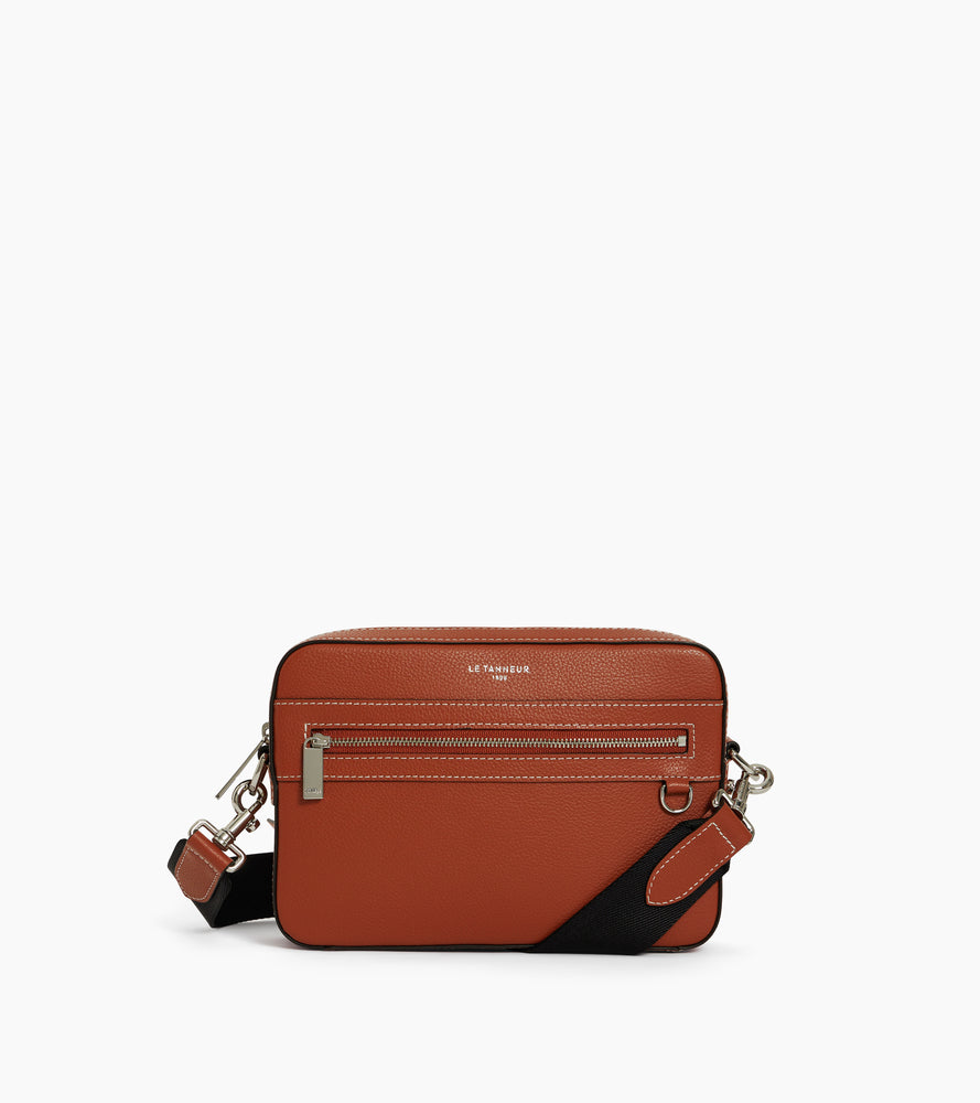 Bolso bandolera pequeño Emile de cuero granulado