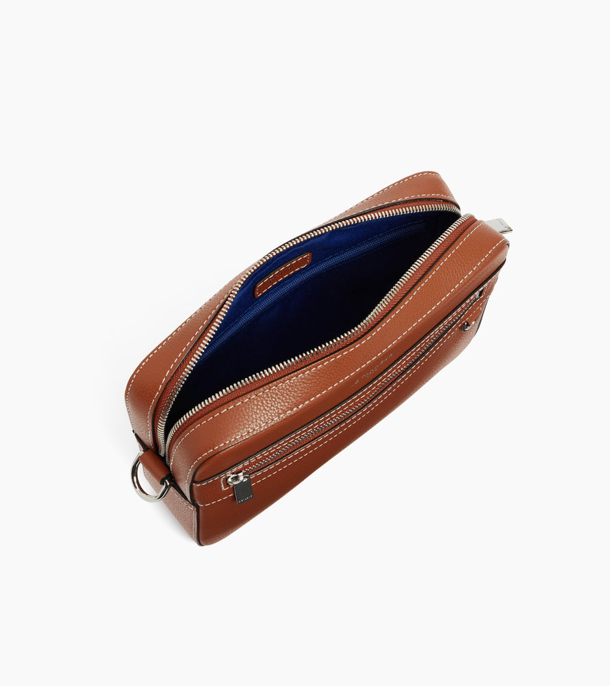 Bolso bandolera pequeño Emile de cuero granulado