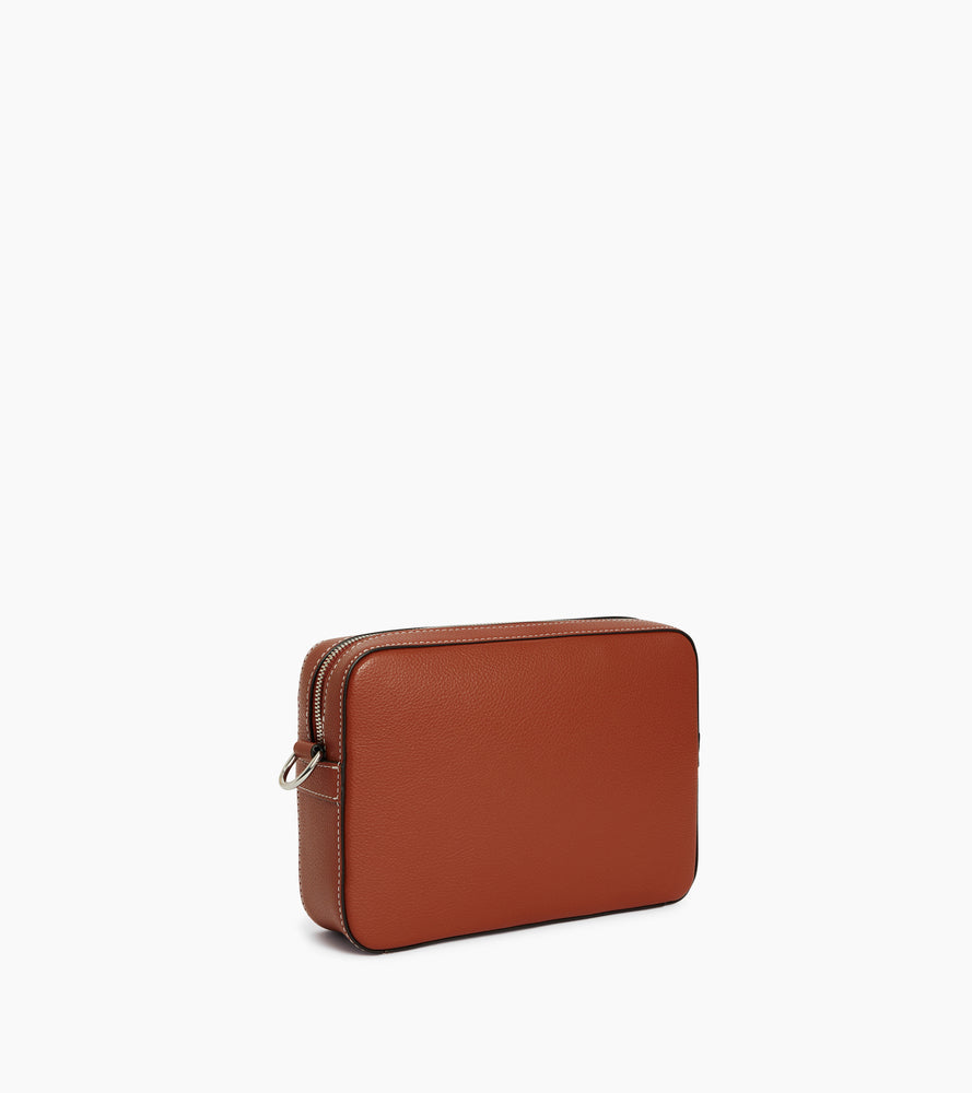 Bolso bandolera pequeño Emile de cuero granulado