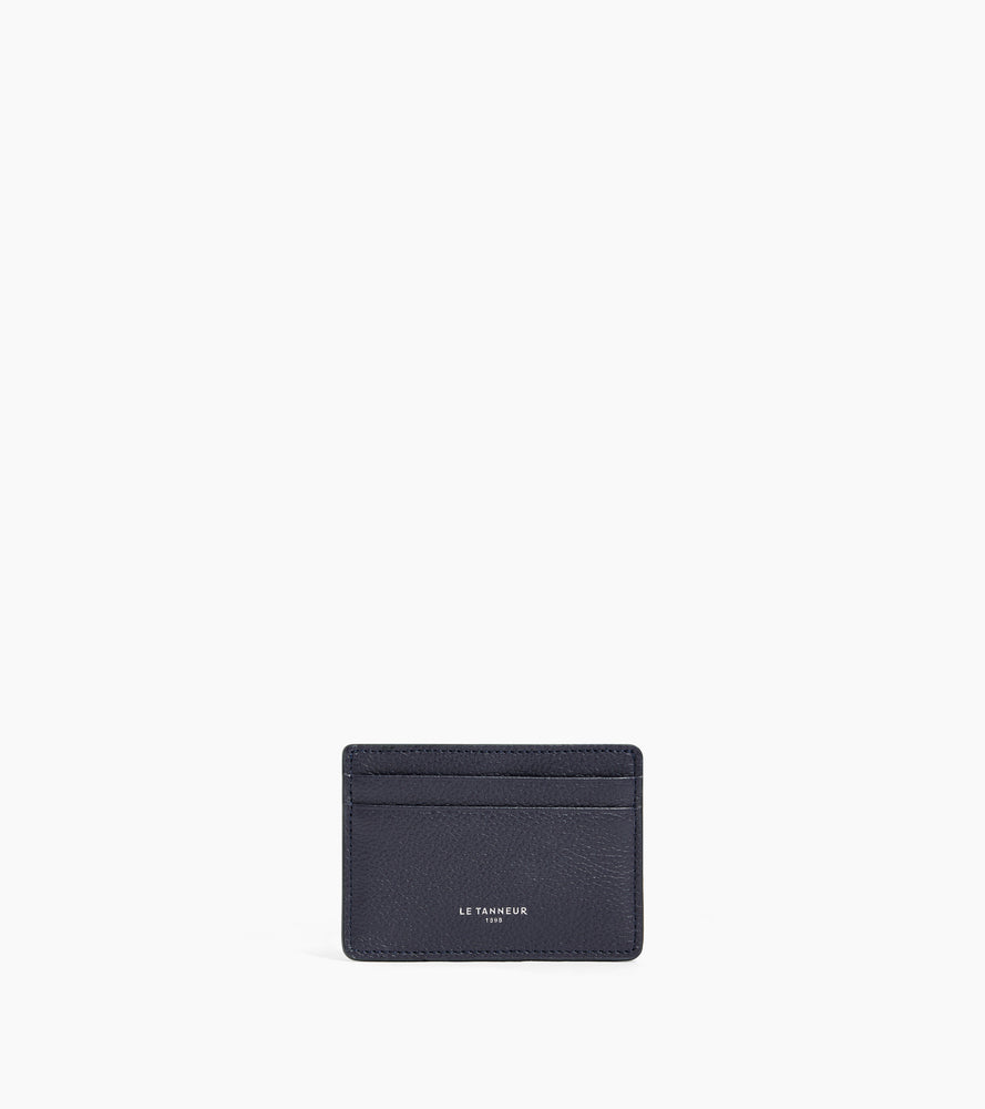 Porte cartes Emile en cuir grainé