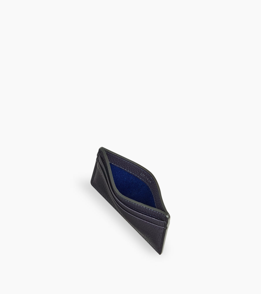 Porte cartes Emile en cuir grainé