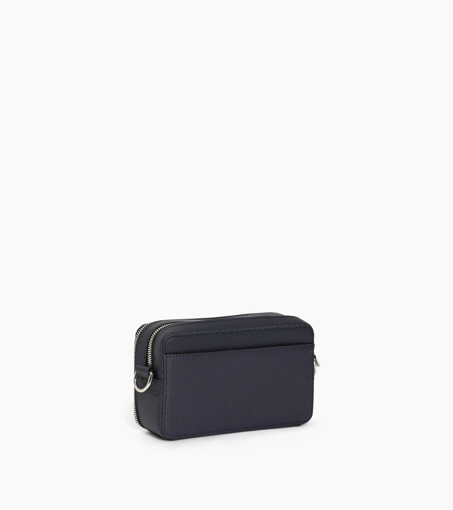 Pequeño bolso de 2 compartimentos Emile en cuero con firma T.