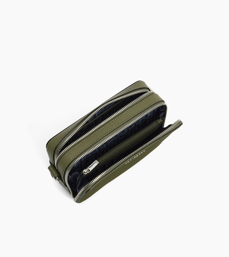 Pequeño bolso de 2 compartimentos Emile en cuero con firma T.