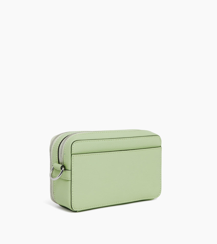 Emile small 2-compartment satchel in grained leather