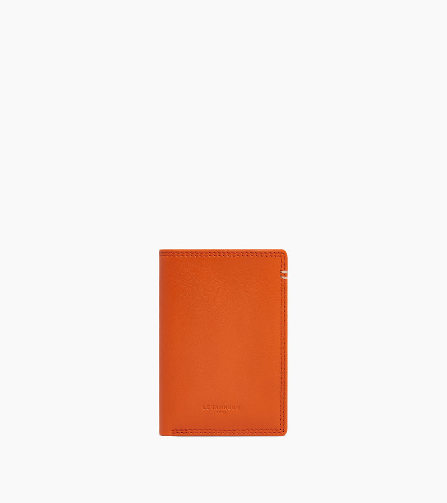 Martin vertical card holder in smooth leather