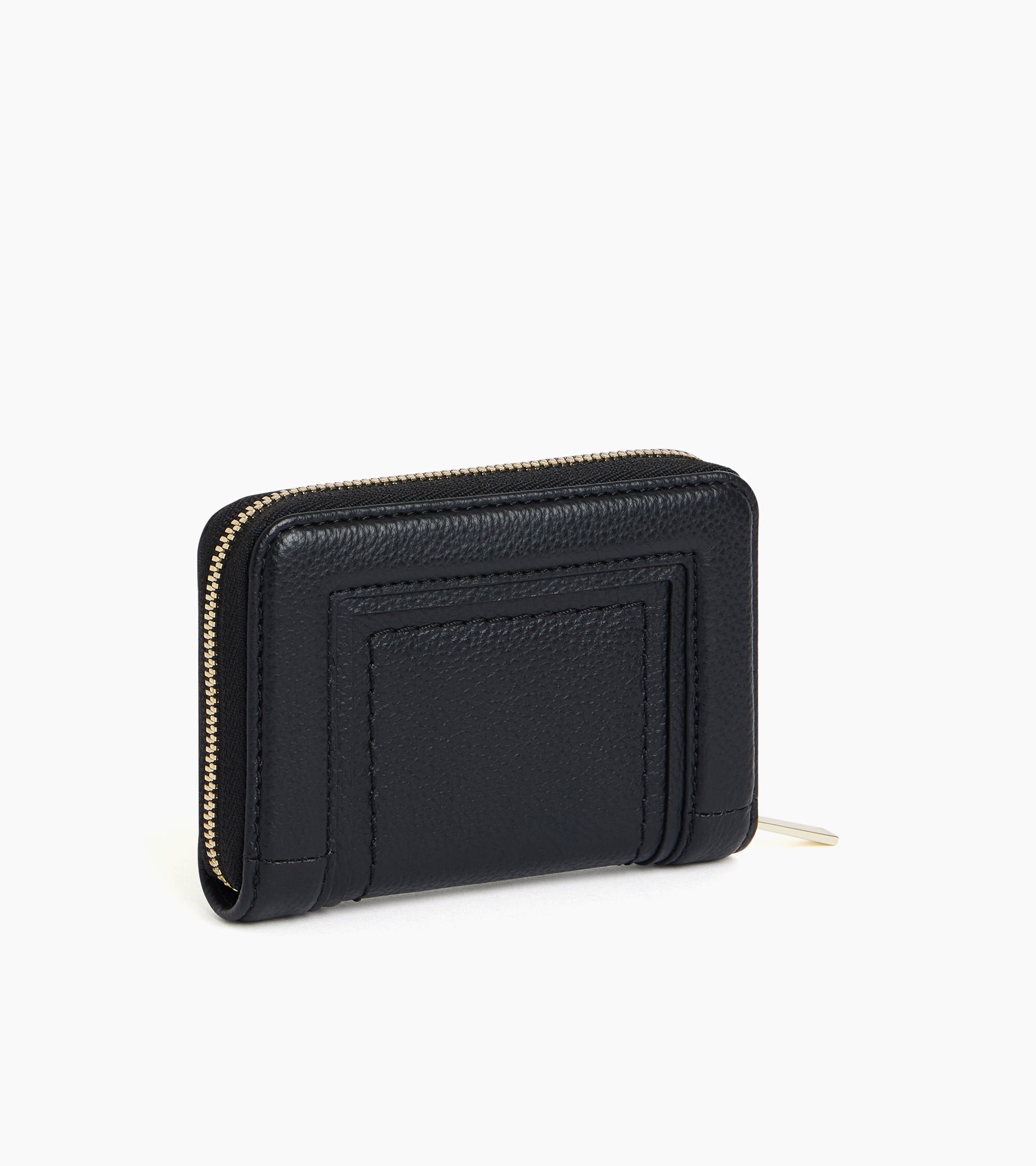 Porte cartes zippé Ella en cuir grainé