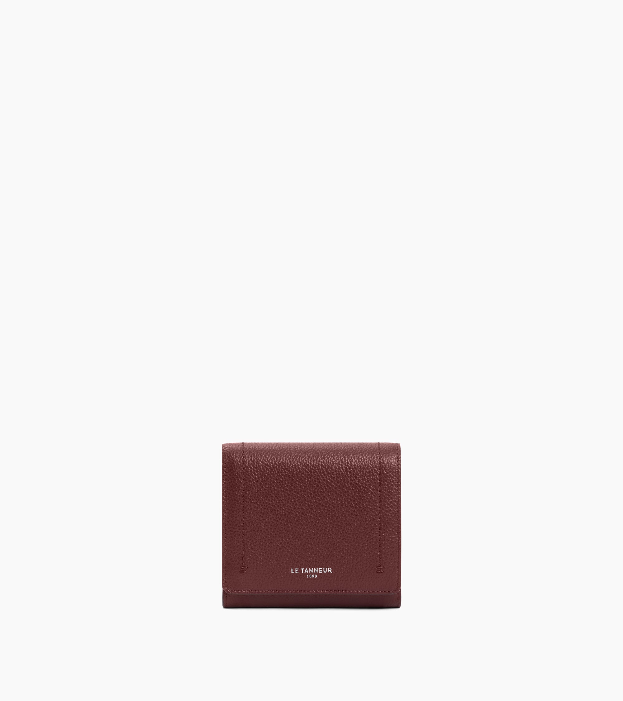 Cartera pequeña con solapa Louison de piel granulada