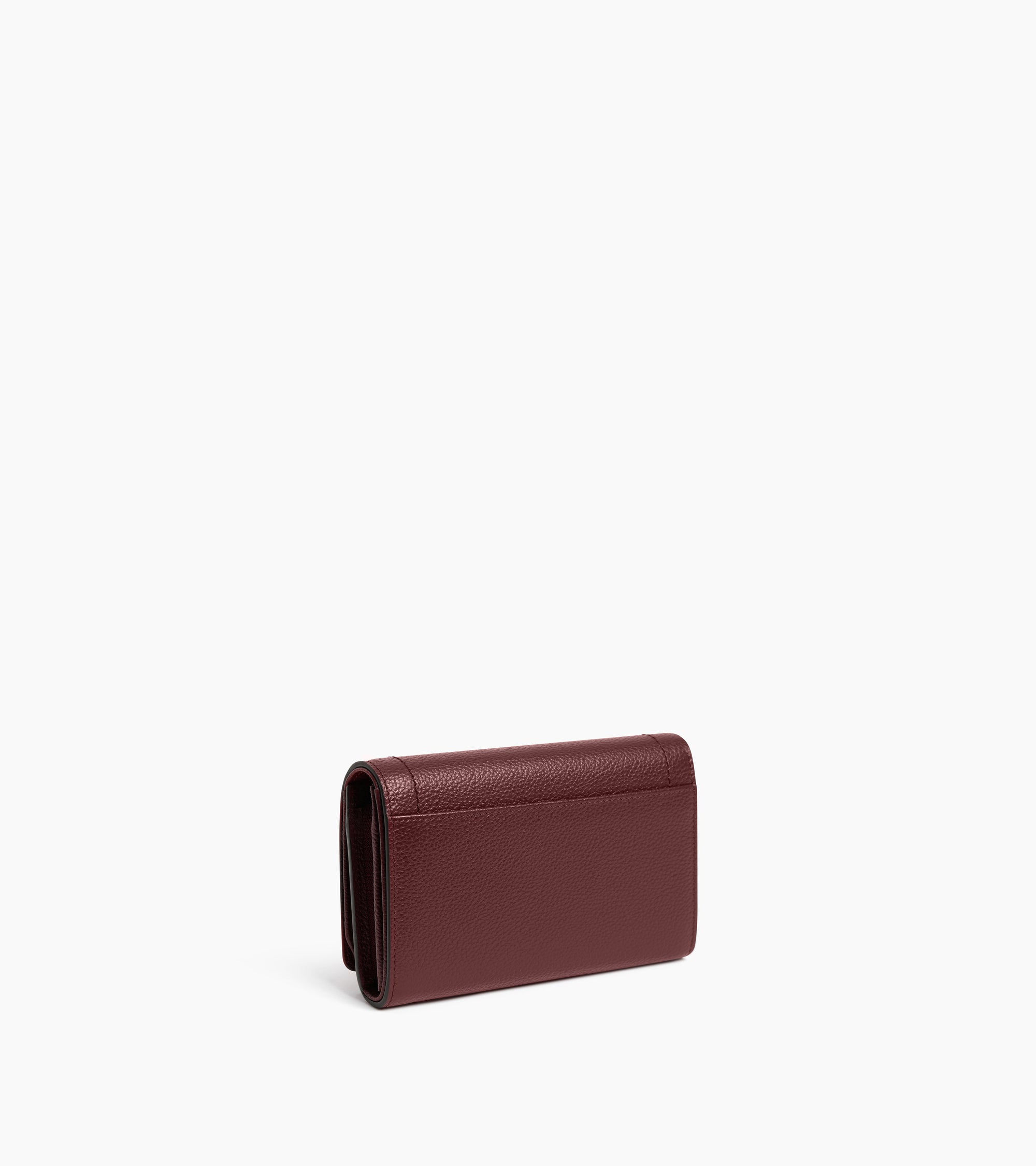 Cartera pequeña con solapa Louison de piel granulada