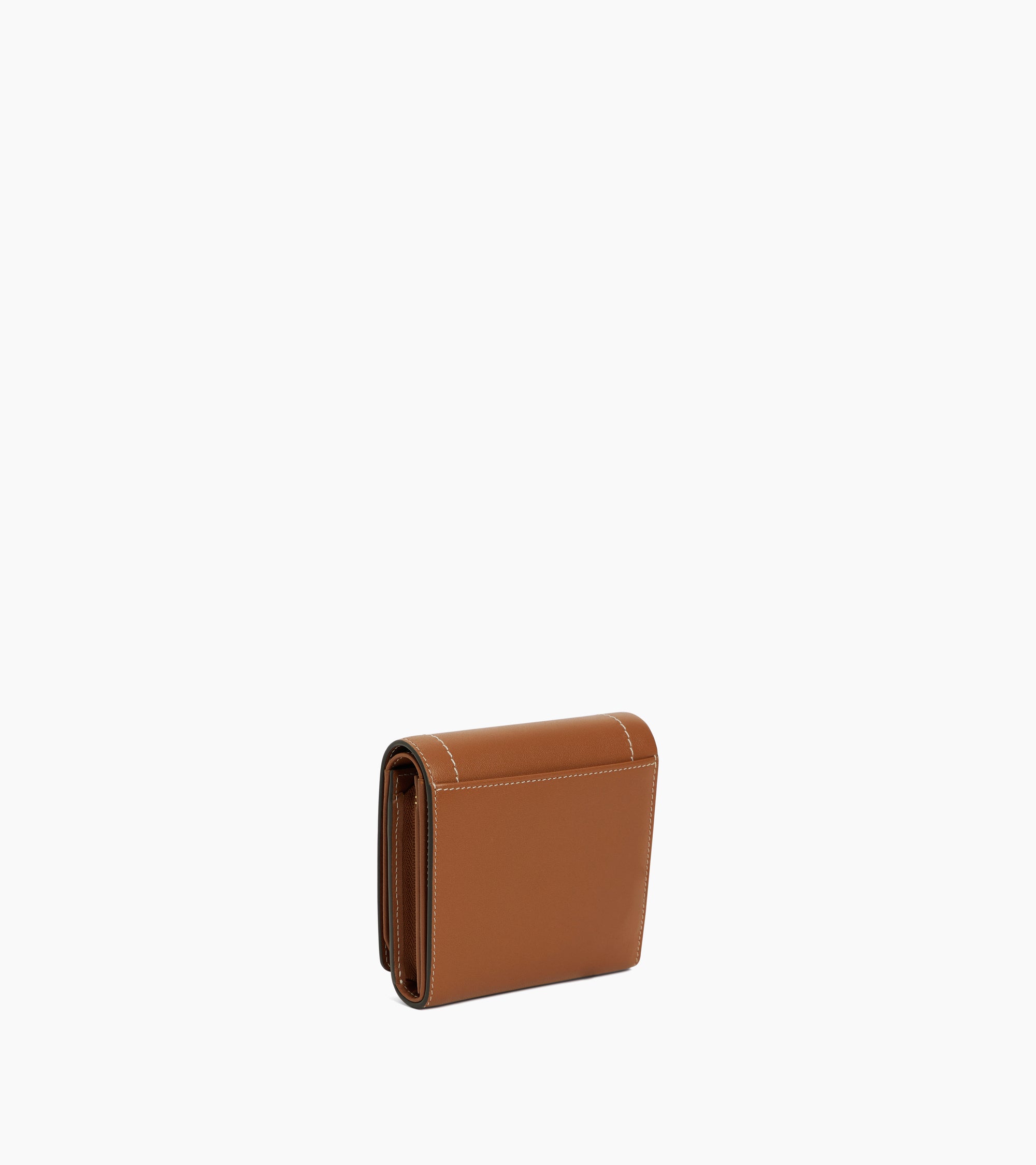 Cartera pequeña con solapa Louison de piel lisa