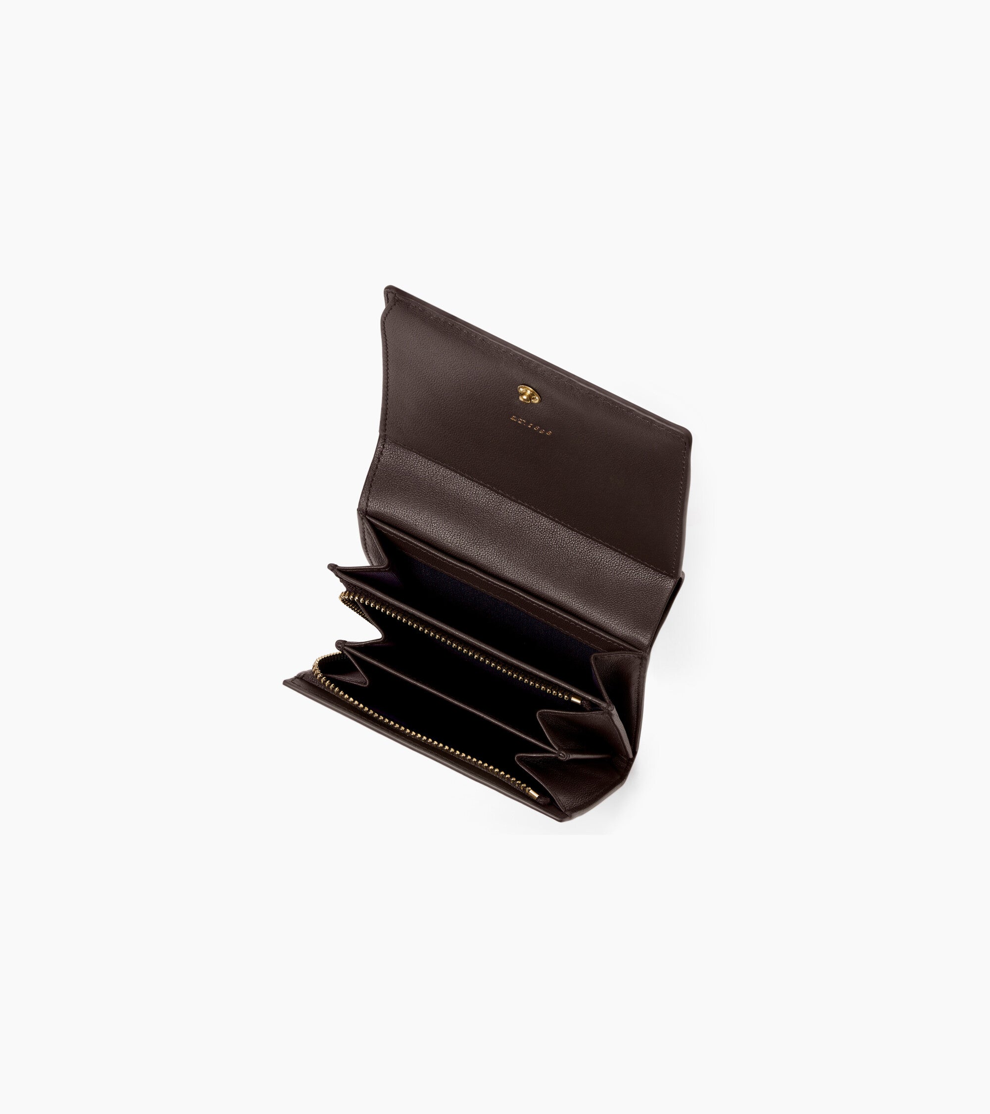 Cartera pequeña con solapa Louison de piel lisa