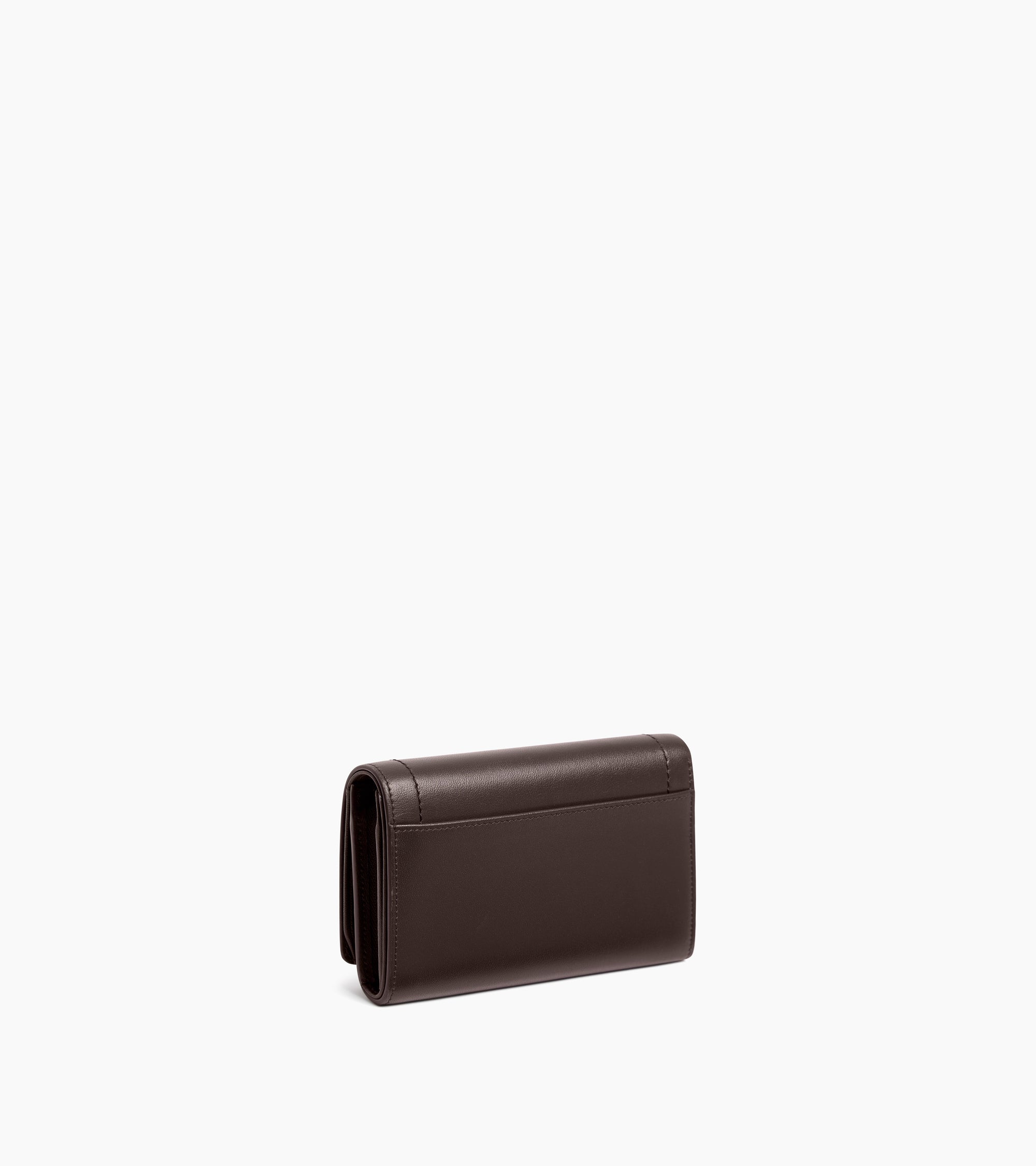 Cartera pequeña con solapa Louison de piel lisa
