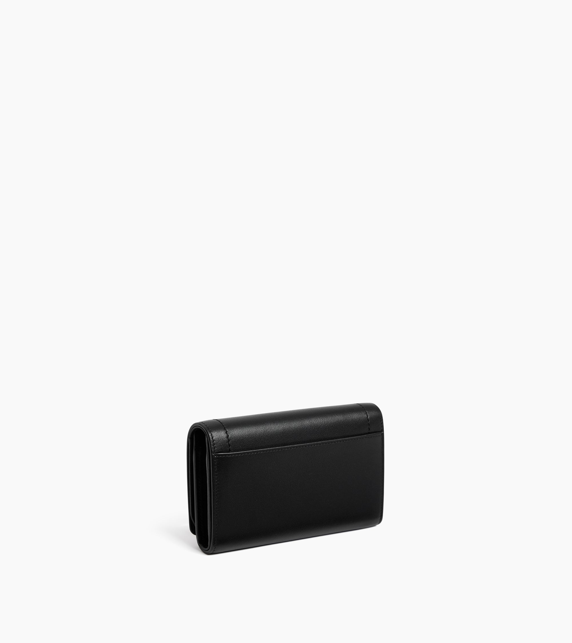 Cartera pequeña con solapa Louison de piel lisa