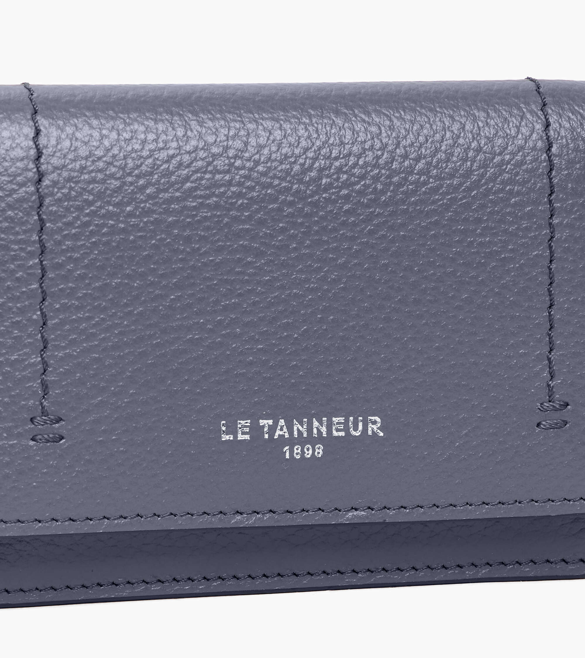 Petit porte cartes à rabat Louison en cuir grainé