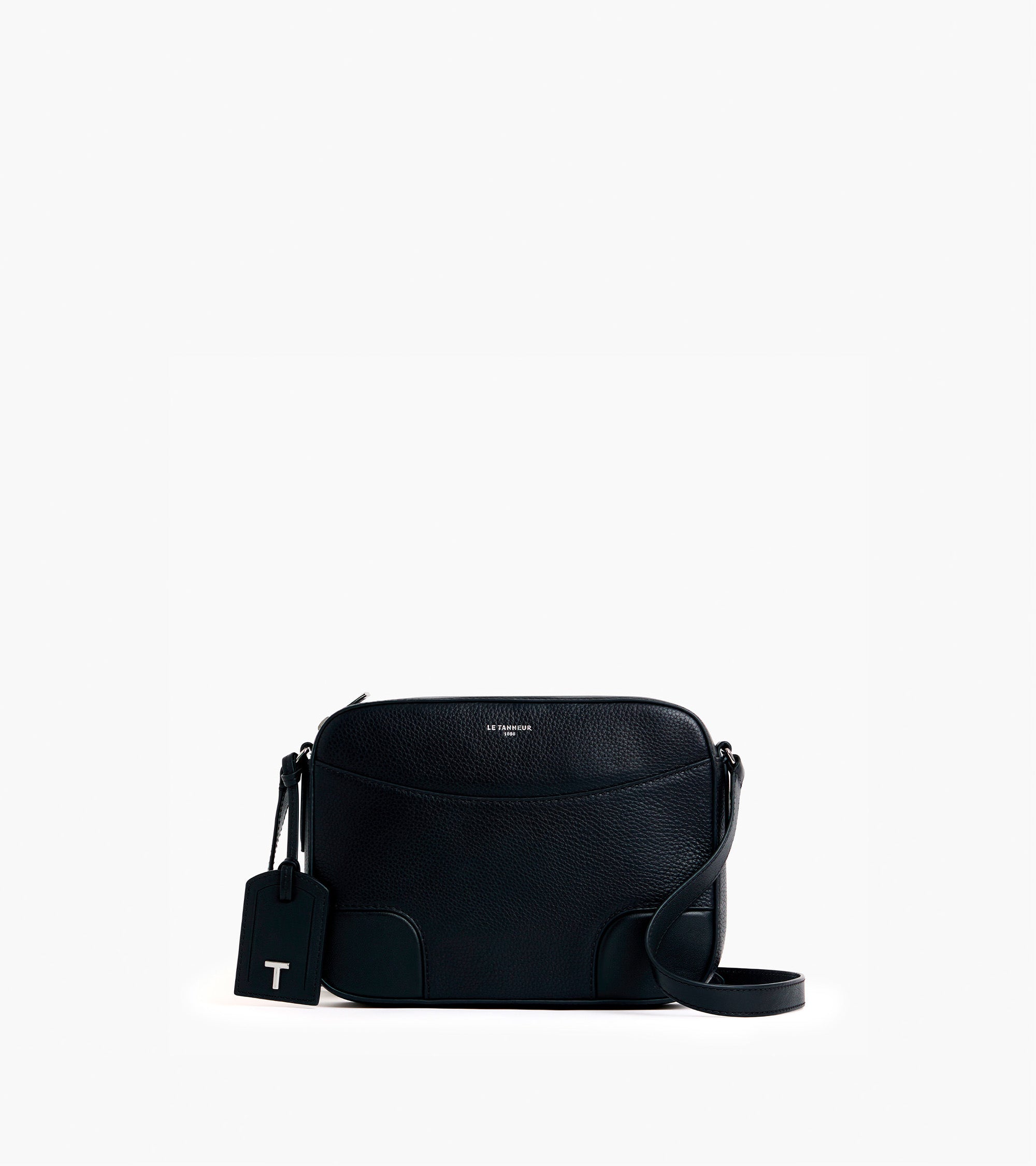Bolso bandolera mediano Romy de cuero granulado y liso